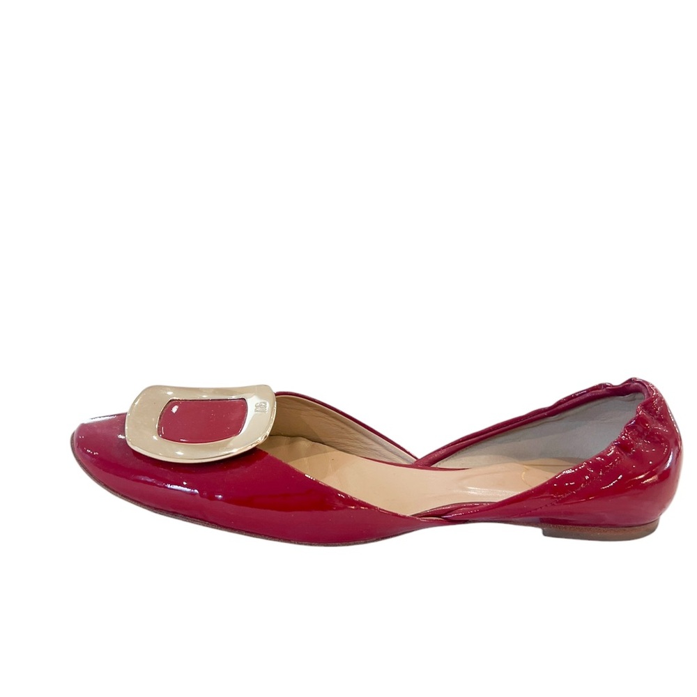 ROGER VIVIER Ballerine Chips Patent Leather D'Orsay Flats